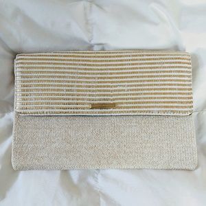 Stella and Dot City Slim Gold Clutch